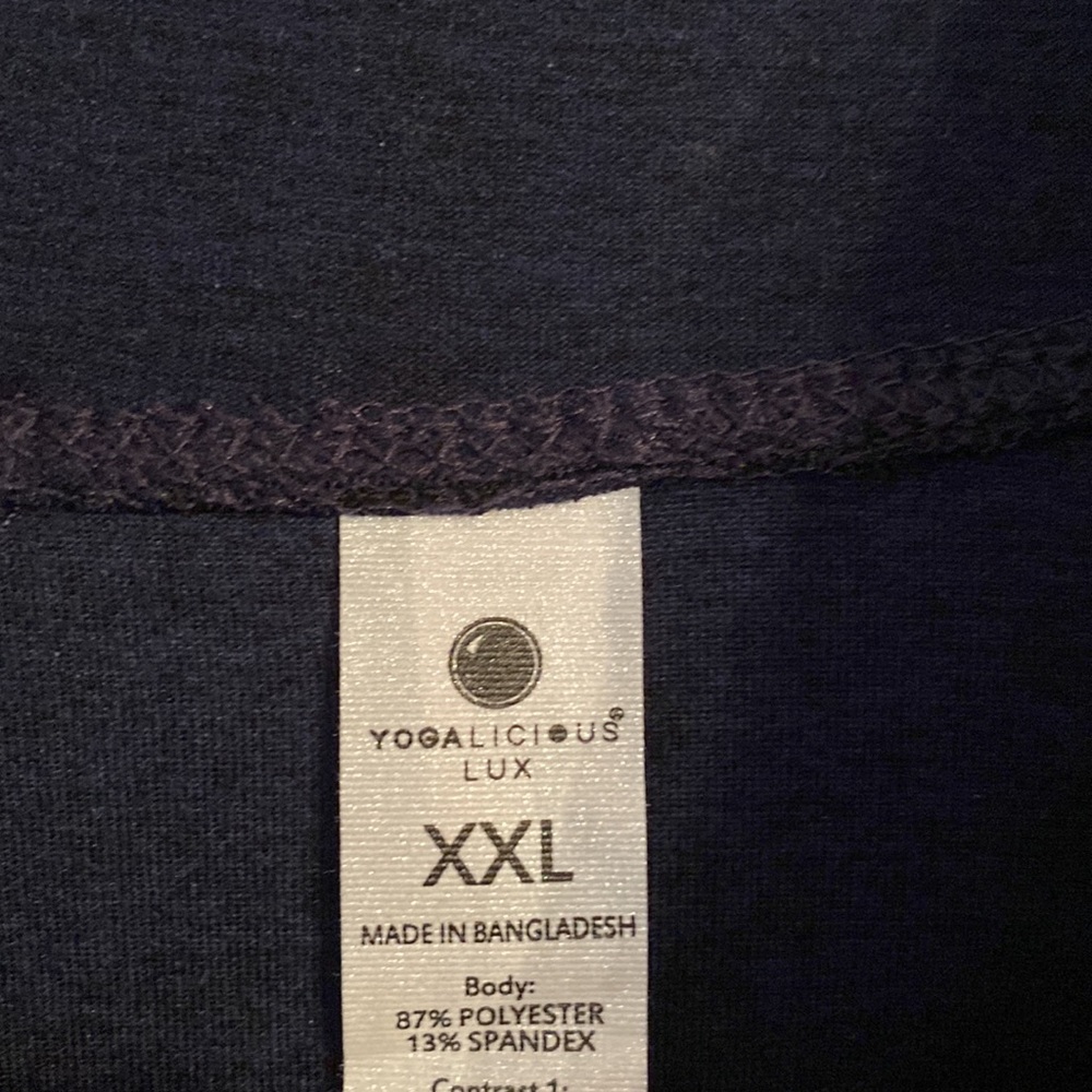 Yogalicious Zip Front Navy Blue Jacket Size XXL - Picture 3 of 7